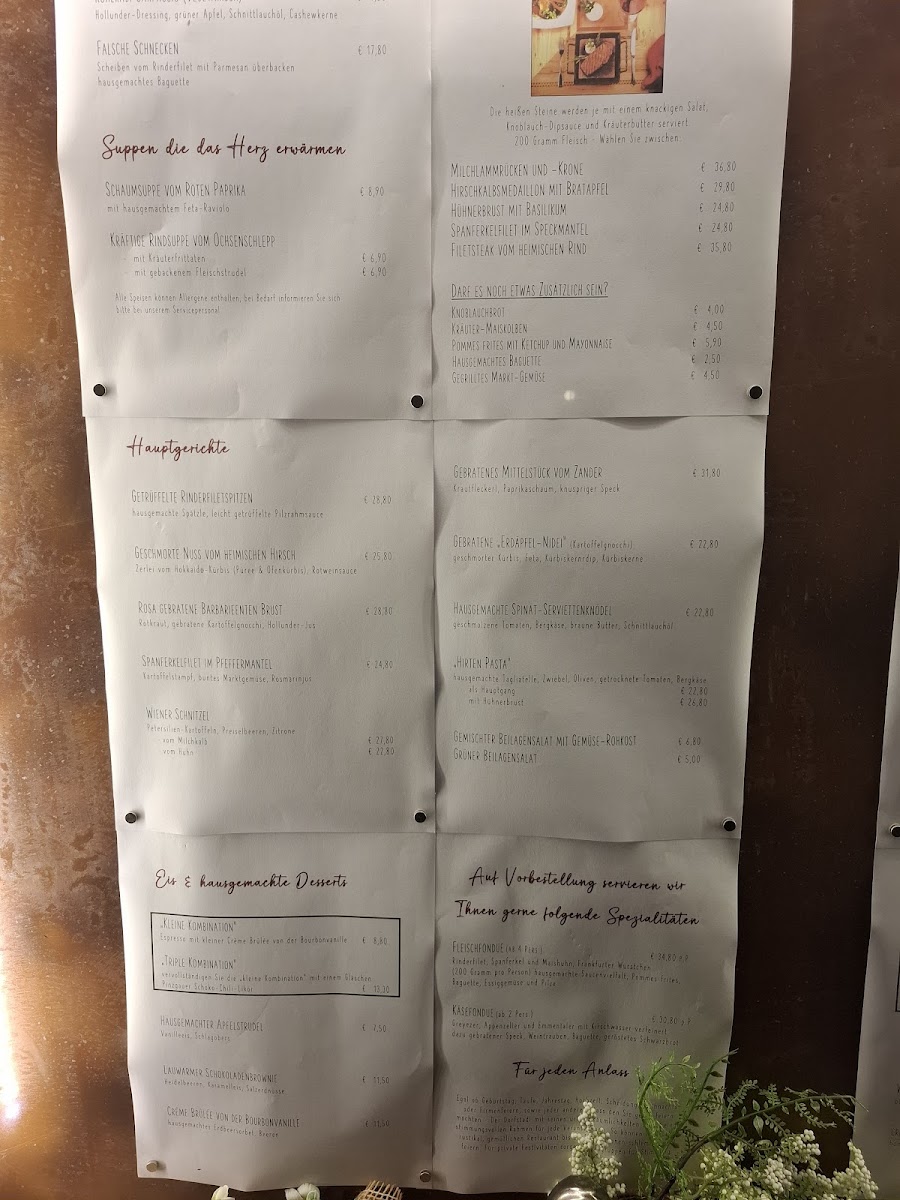 Menu Restaurant Grainer´s Dorfstadl-1