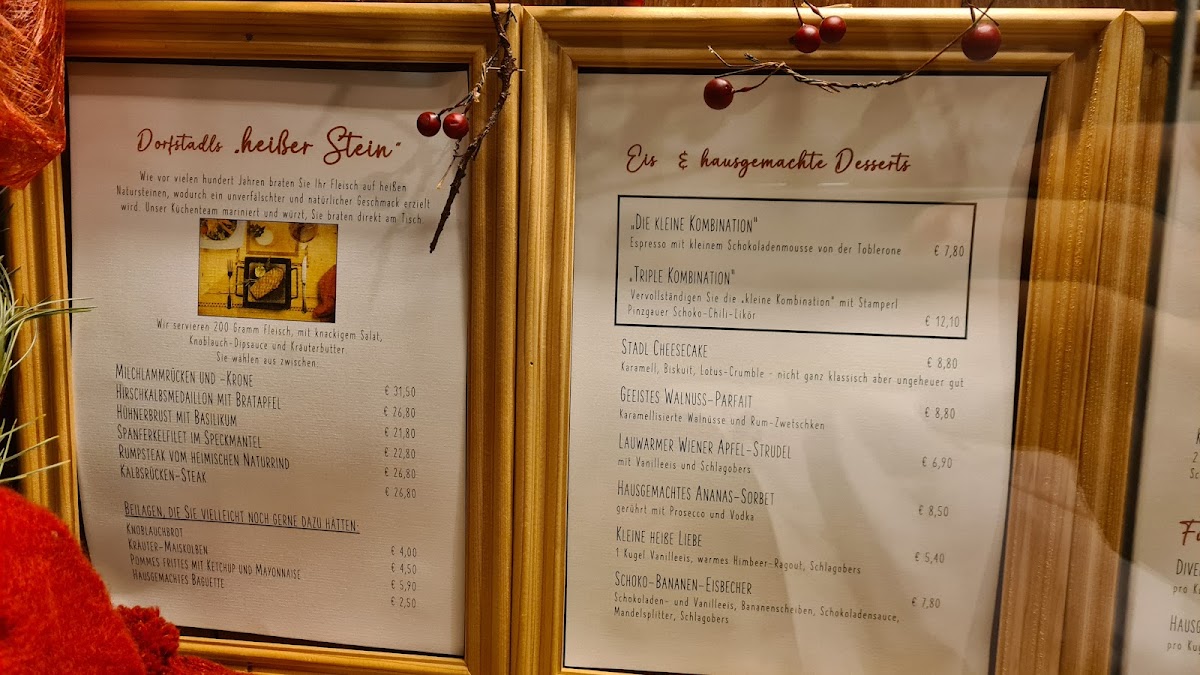 Menu Restaurant Grainer´s Dorfstadl-10