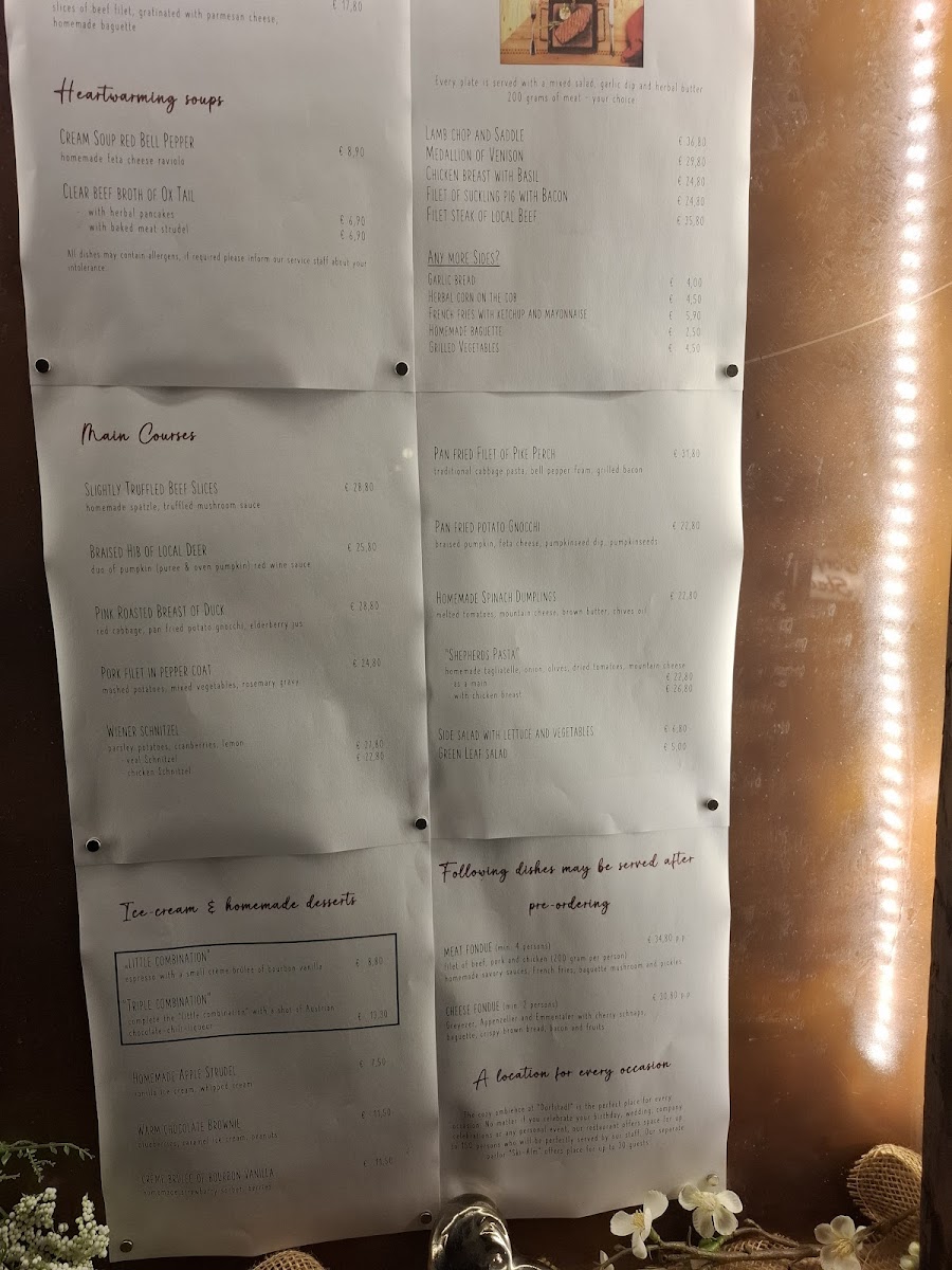 Menu Restaurant Grainer´s Dorfstadl-3