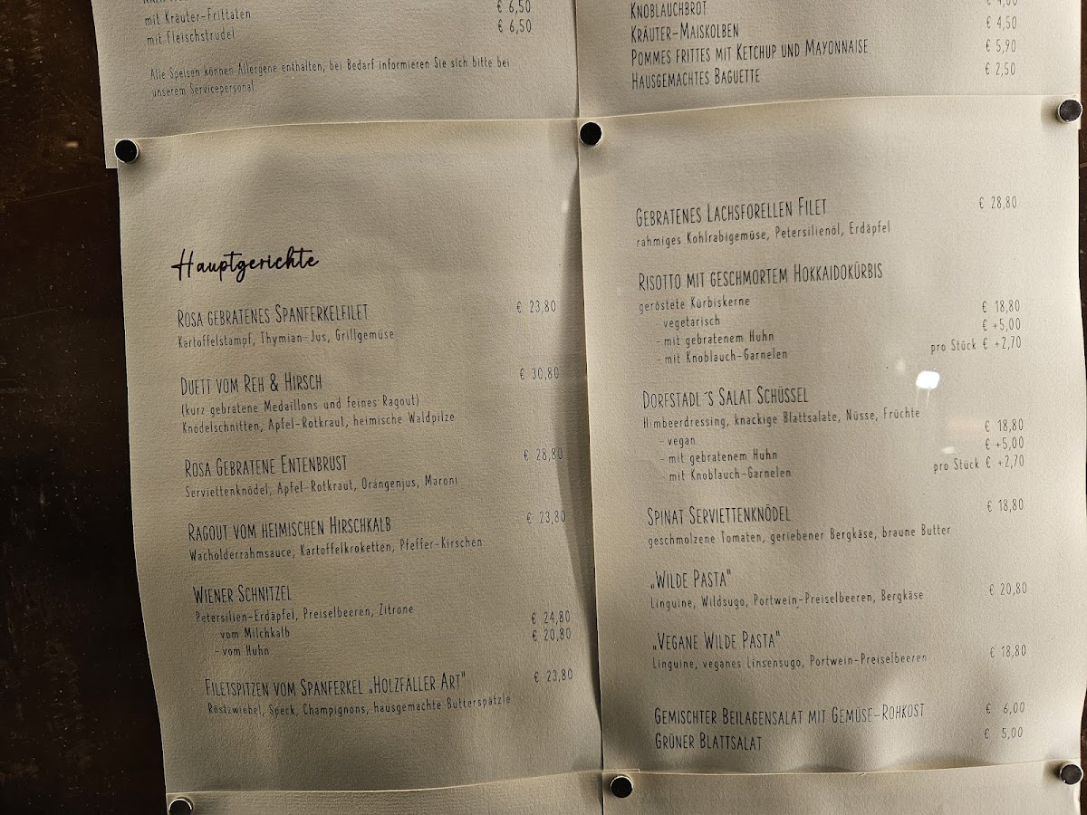 Menu Restaurant Grainer´s Dorfstadl-7