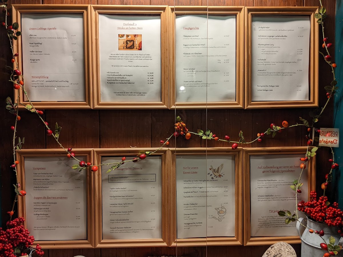 Menu Restaurant Grainer´s Dorfstadl-8